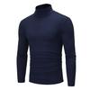 Herren Rollkragenpullover, Langarm-Unterhemd, Slim Fit, lässiges Baselayer-Shirt für Arbeit, Büro, Freizeit