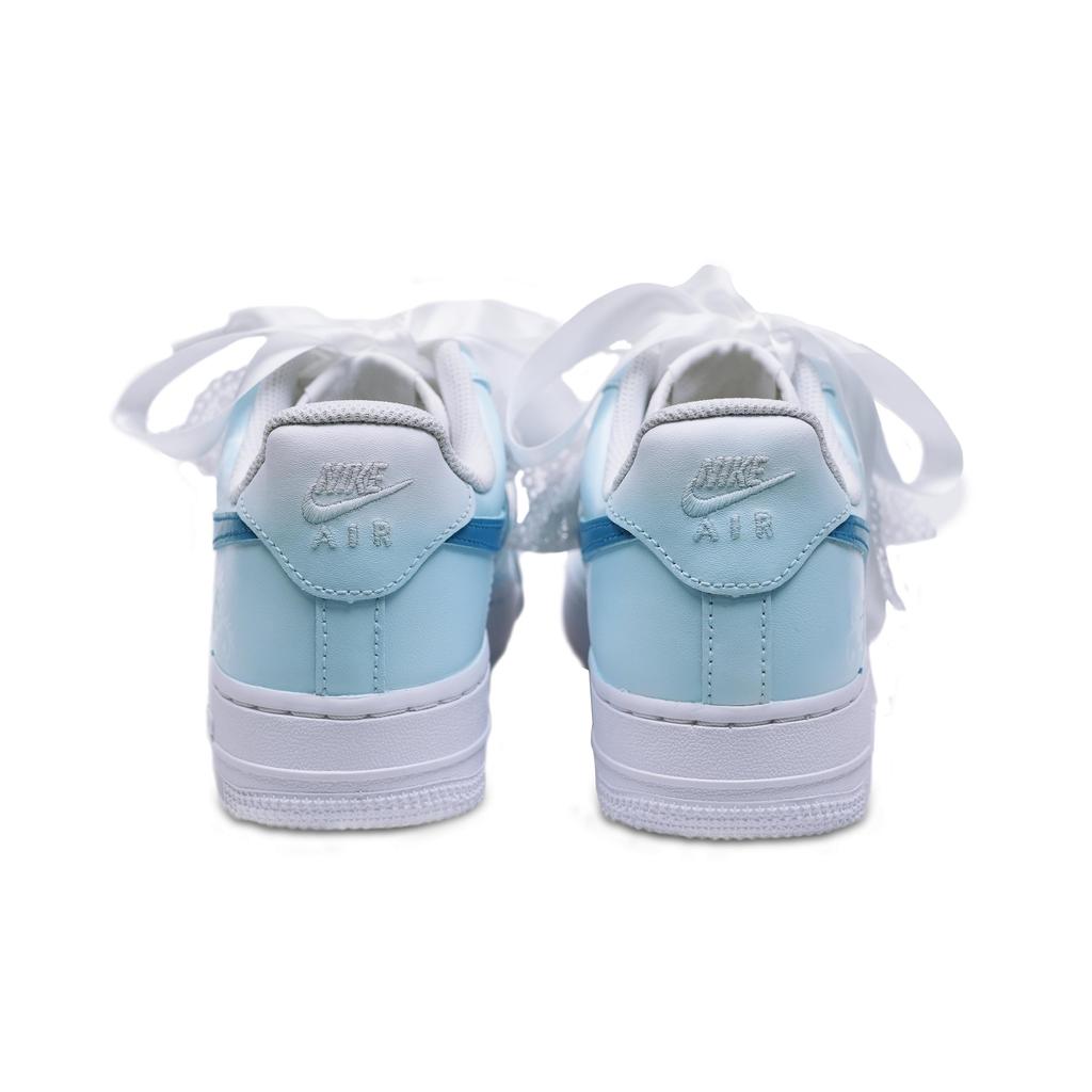 Nike Air Force 1 Low top Skateboard Shoes Unisex White Blue DD8959-100(Team969 BOX)