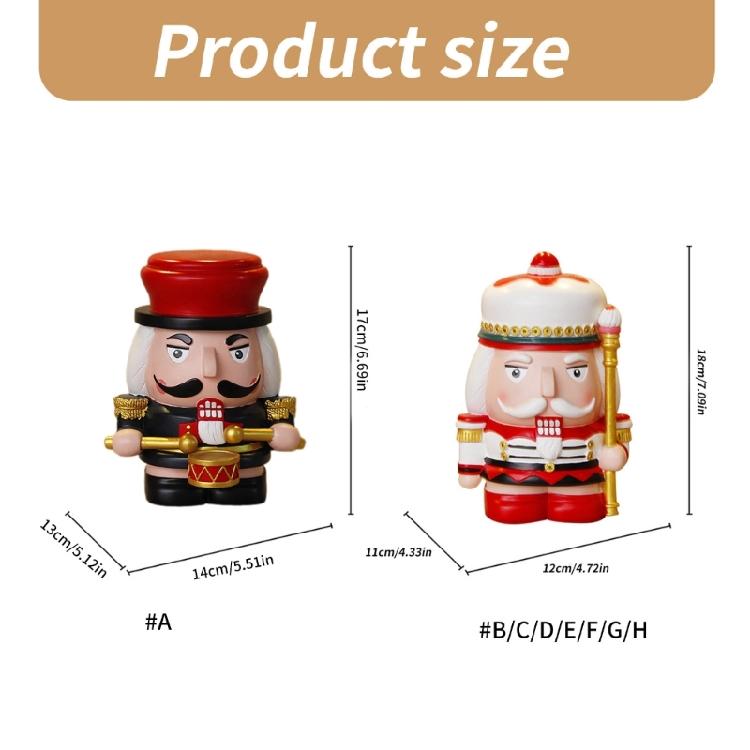 Resins Nutcrackers Treasure Festives Holiday Decoration with Twist for Financial Literacy In Kids