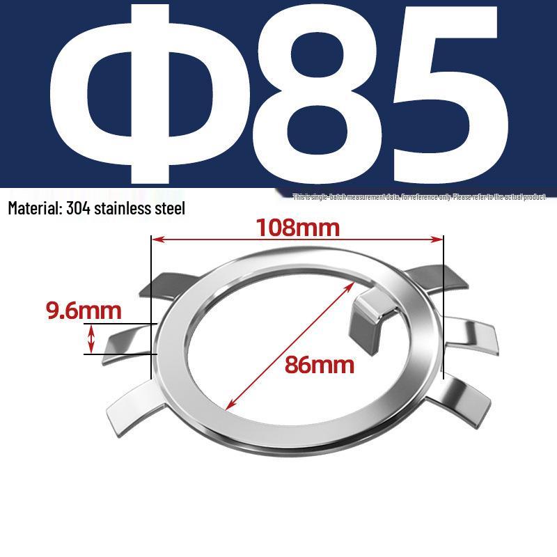 65MN Manganese 304 Stainless Steel Six-Claw Anti-Loosening Lock Nut Washer