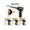Compressed Air Duster 3-Gear to 51000 RPM Electric Air Duster with Led Light Rechargeable Cordless Air Blower Portable Wireless Blower for Computer L