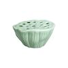 Chinese Style Ceramic Lotus Vase Exquisite Zen Meaning Artificial Flower Arrangement Vessel Natural Lotus Pod Flowerpot