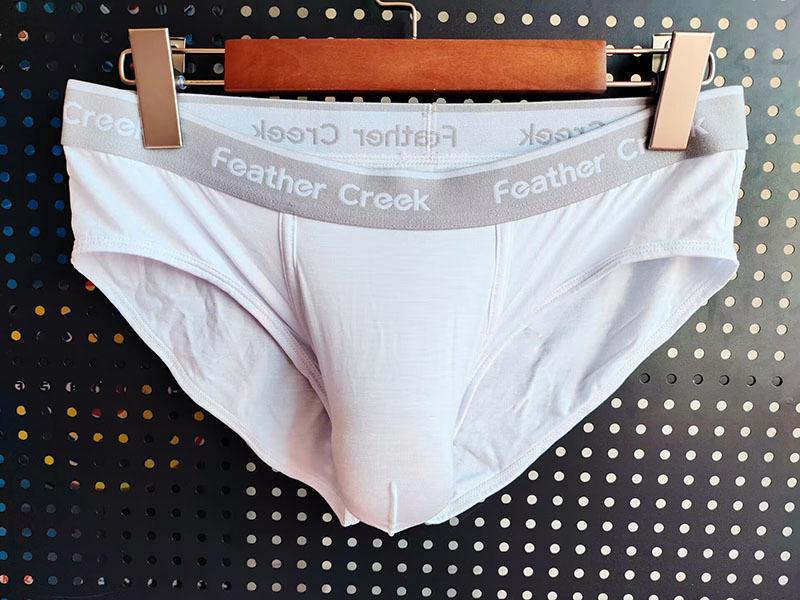 Ανδρικό εσώρουχο boxer με θήκη σε σχήμα U: Σέξι, Λεπτό, Τετράγωνο Σχέδιο με Μεγάλη Μπροστινή Θήκη