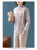 Mom's Winter Plus Velvet Layered Half-High Collar Sweater for Middle-Aged and Elderly Women - Warm Knitwear Base Layer