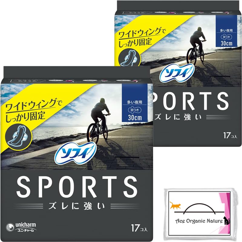 

[Оптовая закупка] Салфетка Sophie sports SPORTS Устойчива к смещению На много ночей с крыльями 30см 17 шт ×2 шт (Всего 34 шт.) Приходит с