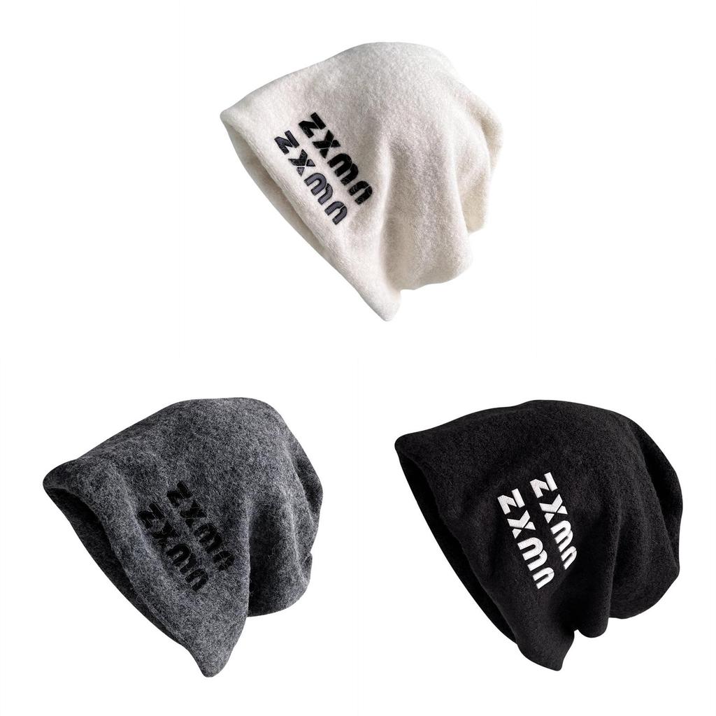 Women Fall Winter Cotton Beanie Hat With Ear Protection For Casual Warmth