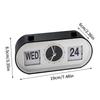 Manual Page Turning Clock Desk Alarm Clock Calendar Clock Home Decoration