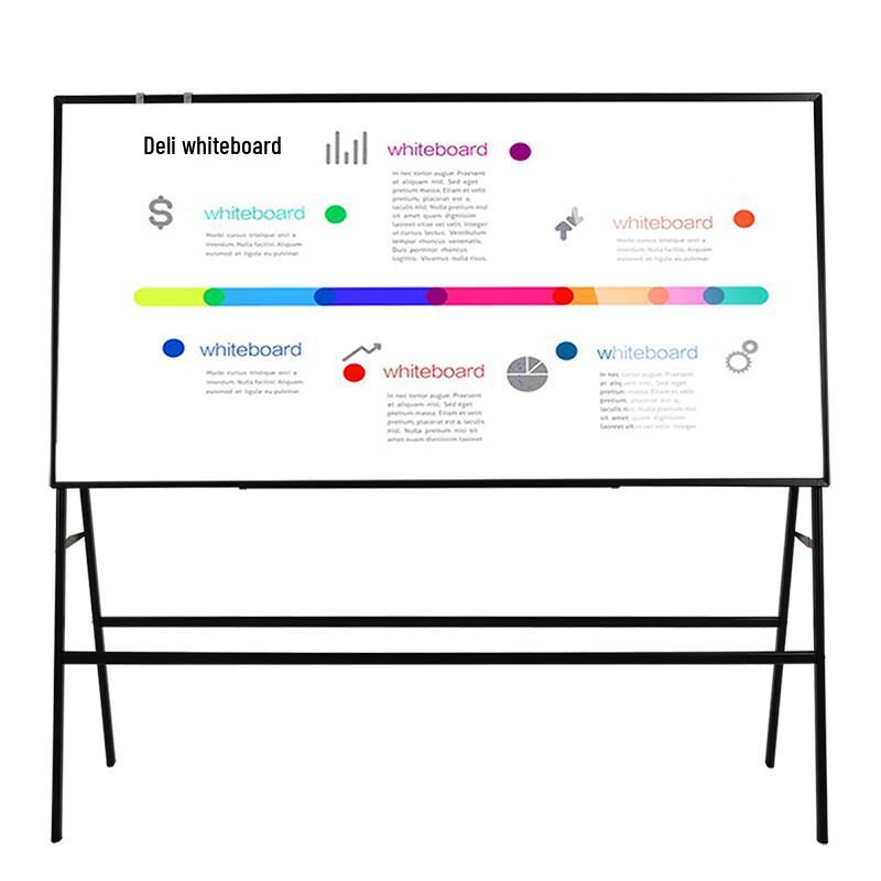 Deli 8786 Movable Double-Sided Magnetic Whiteboard with Stand