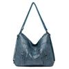 Women's Bag Soft Leather Women's Large Capacity Single Shoulder Crossbody Bag Retro Zipper Backpack