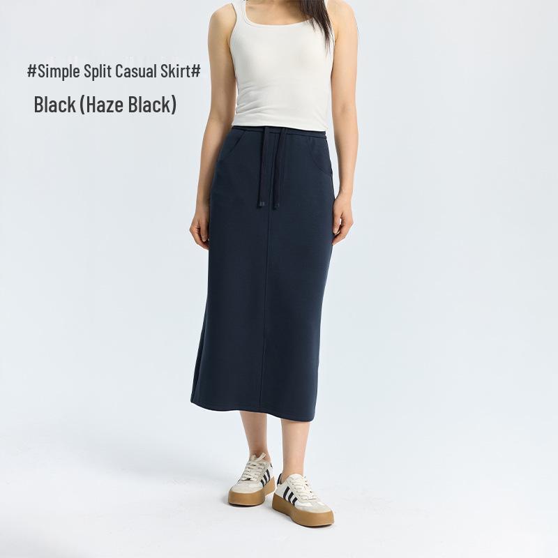 Women s Modal Skirt - Orchid Pattern, Hollow-out, Slit Design, Comfortable, Simple, Casual, Perfect for Autumn/Winter Commute Small