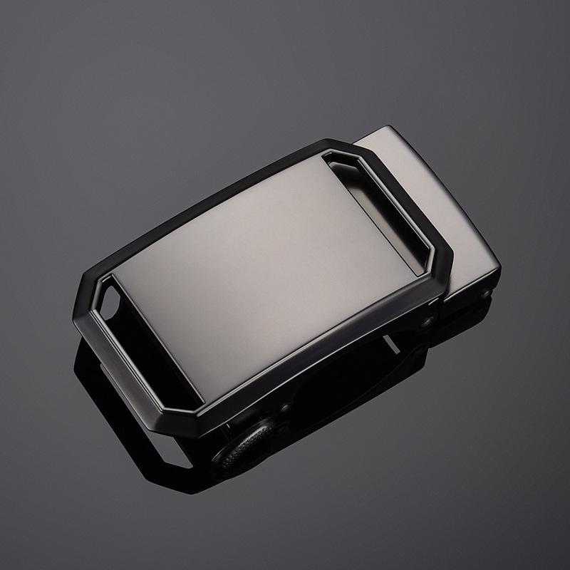Men's Rectangle Auto Lock Belt Buckle Single 4.0 Points Zinc Alloy Vintage Jeans Button Flat Toothless Exquisite Workmanship