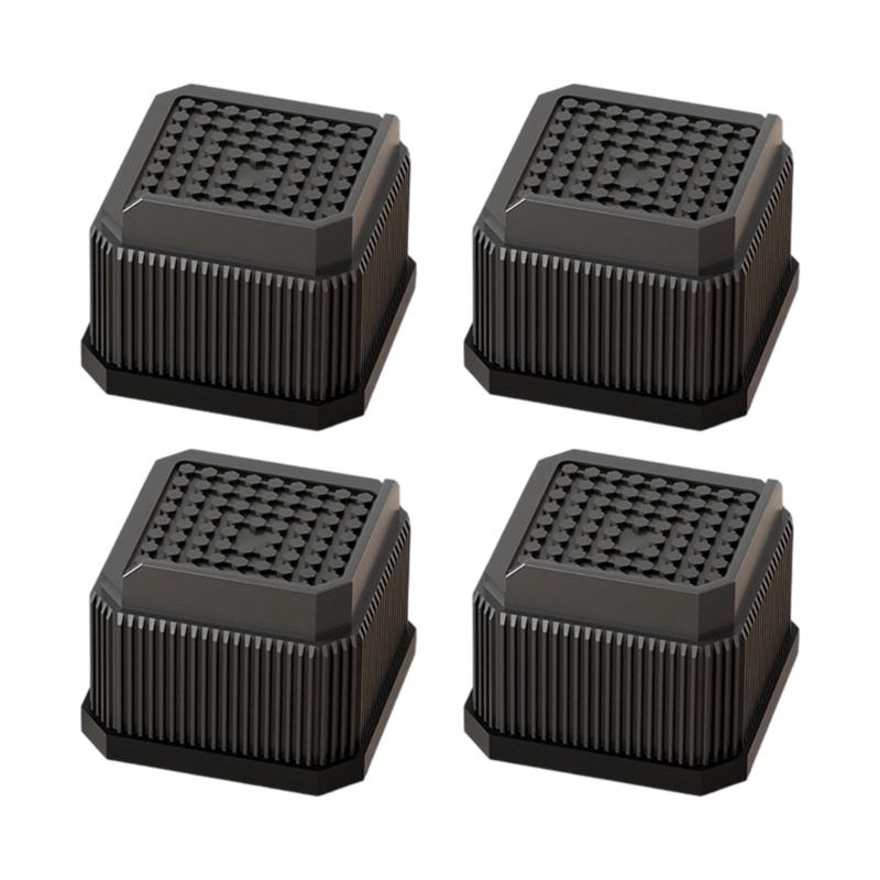 

4pack Furniture Pad For Sofa Table Legs Antislip Moisture Proof Adjustable Height Protectors For Home Office чорний