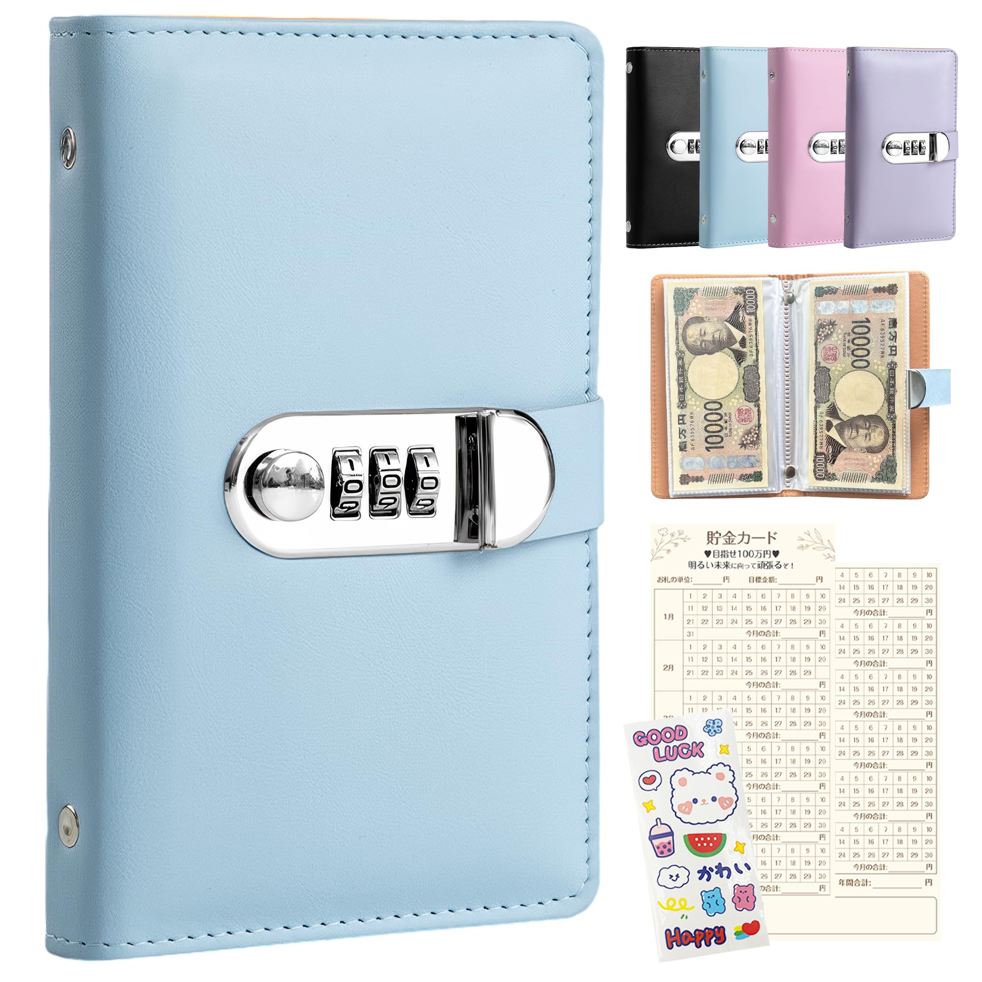 

GOKEI Конверт для сбережений Копилка Вмещает 100 Включает Сбережения Включает Циферблат Сбережения Конверт для сбережений Включает Сбережения Купюра Включает Циферблат Малыш