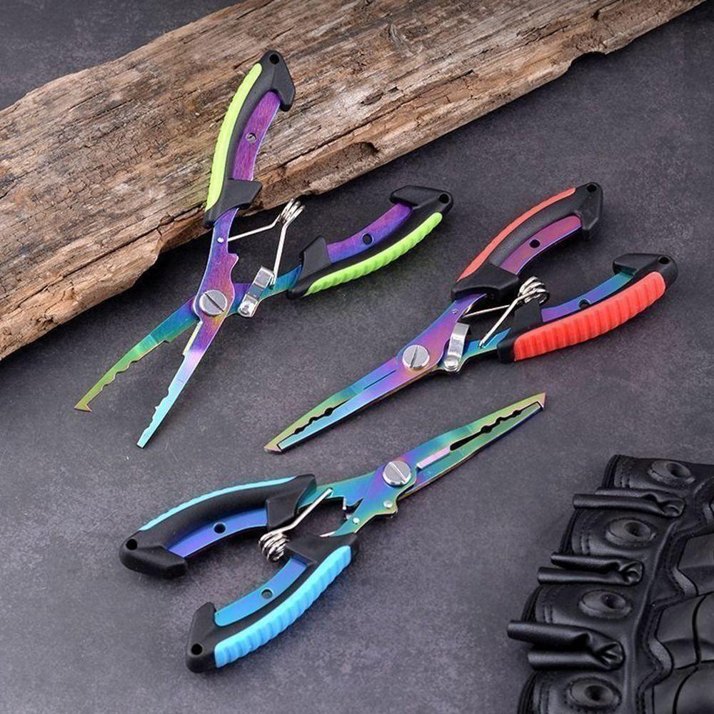 1 Set Portable Stainless Steel Hook Cutter Hook Remover Fish Lip Gripper Pliers Fishing Gear