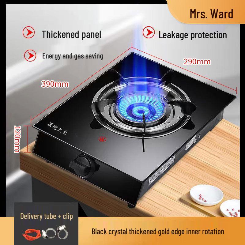 Home Energy-Saving Single Burner Gas Stove for LPG & Natural Gas