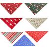 Weihnachten Haustier Speichelhandtuch Kleintier Bandana Schal Lätzchen Party Deko Accessoire Geschenk Weihnachtsmann Rot 1