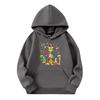 Child Fashion Lightweight Long Sleeve Pullover With Pockets  Print Hoodie