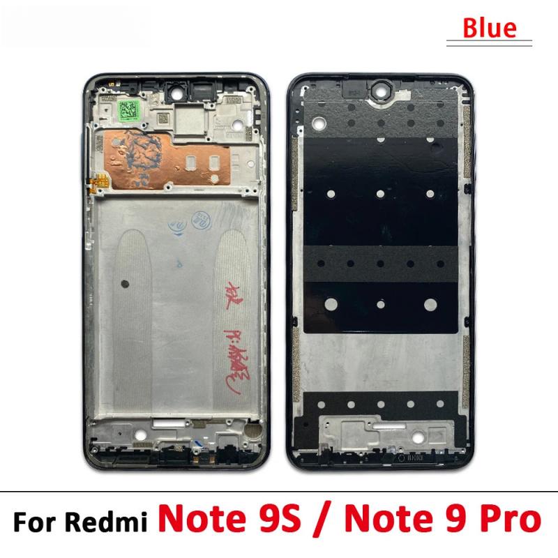 Front Housing Middle Frame LCD Frame Screen Bezel Cover Holder Replacement Parts For Redmi Note 7 8 Pro 9S 9 Pro