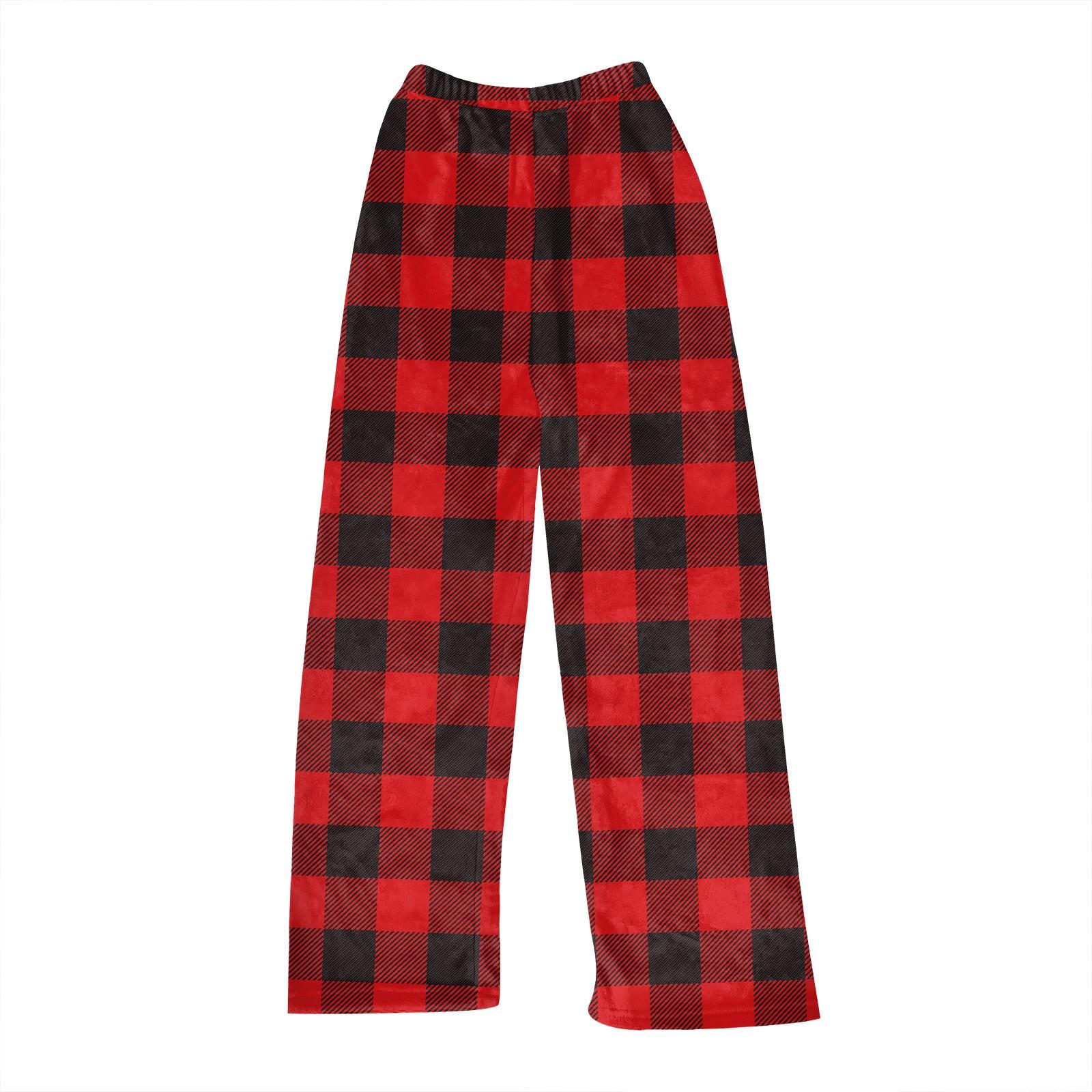 

Женские осенне-зимние клетчатые брюки полной длины, спортивные брюки XS красный