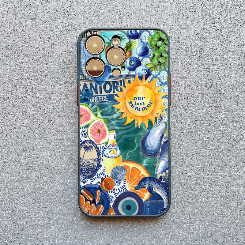 Colorful Sardine Lobster Fish Ocean Animal Phone Case For IPhone 16 15 14 Pro Max Plus 13 12 Mini 11 Pro Max XR XS X SE2 Covers iphone X or XS
