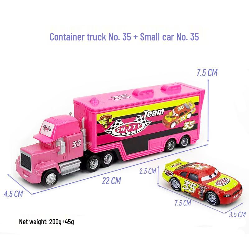 Mack Truck & Race Car Alloy Toy Set for Kids