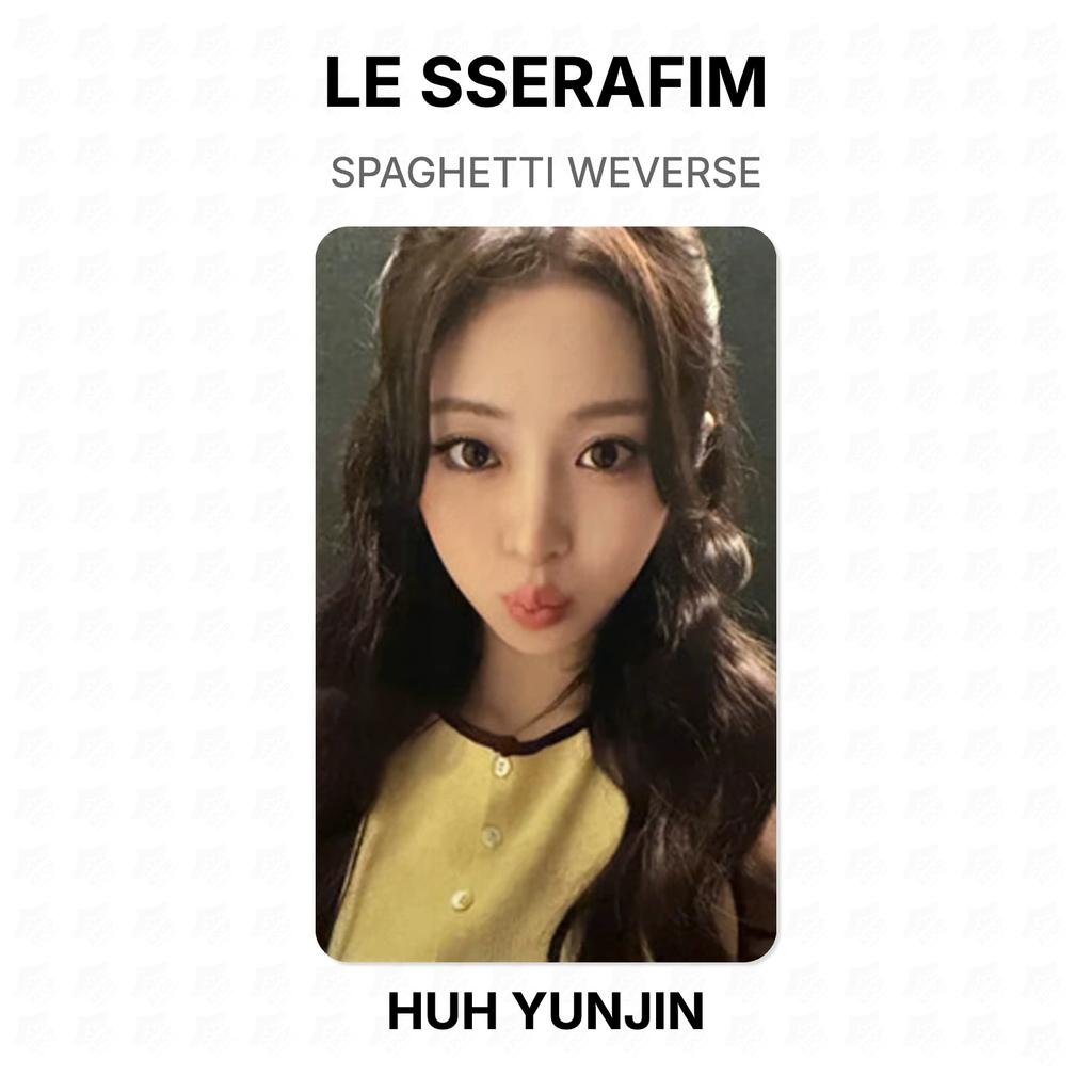 LE SSERAFIM SPAGHETTI WEVERSE Official Photocard