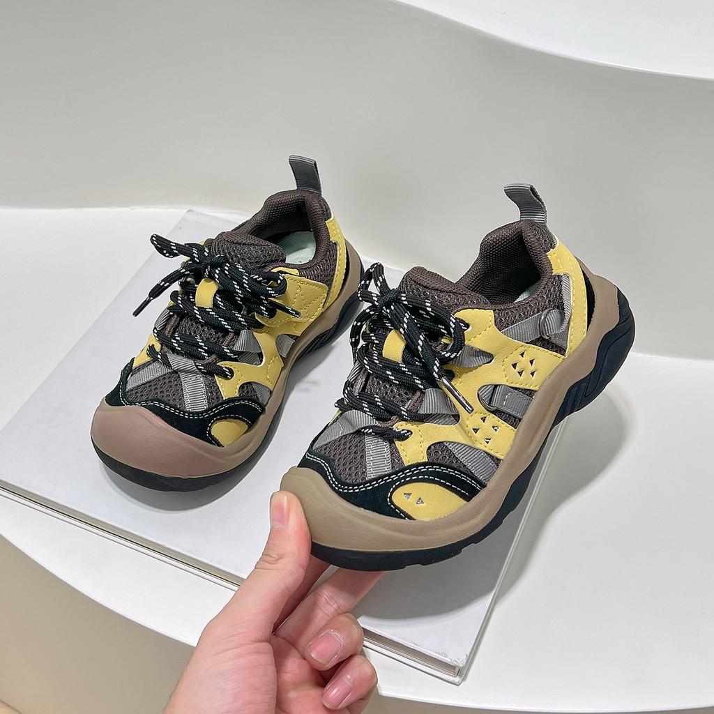 Children's shoes non-slip hiking shoes 2025 autumn new style outdoor lightweight running shoes men's and girls' sports and leisure shoes