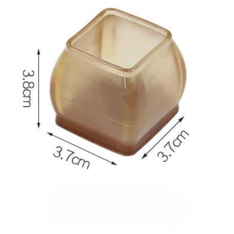 4Pcs/ Set Silicone Furniture Non-Slip Pads Chair Sofa Feet Anti-noise Feet Cover Floor From Scratches Protectors Mats Home Decor