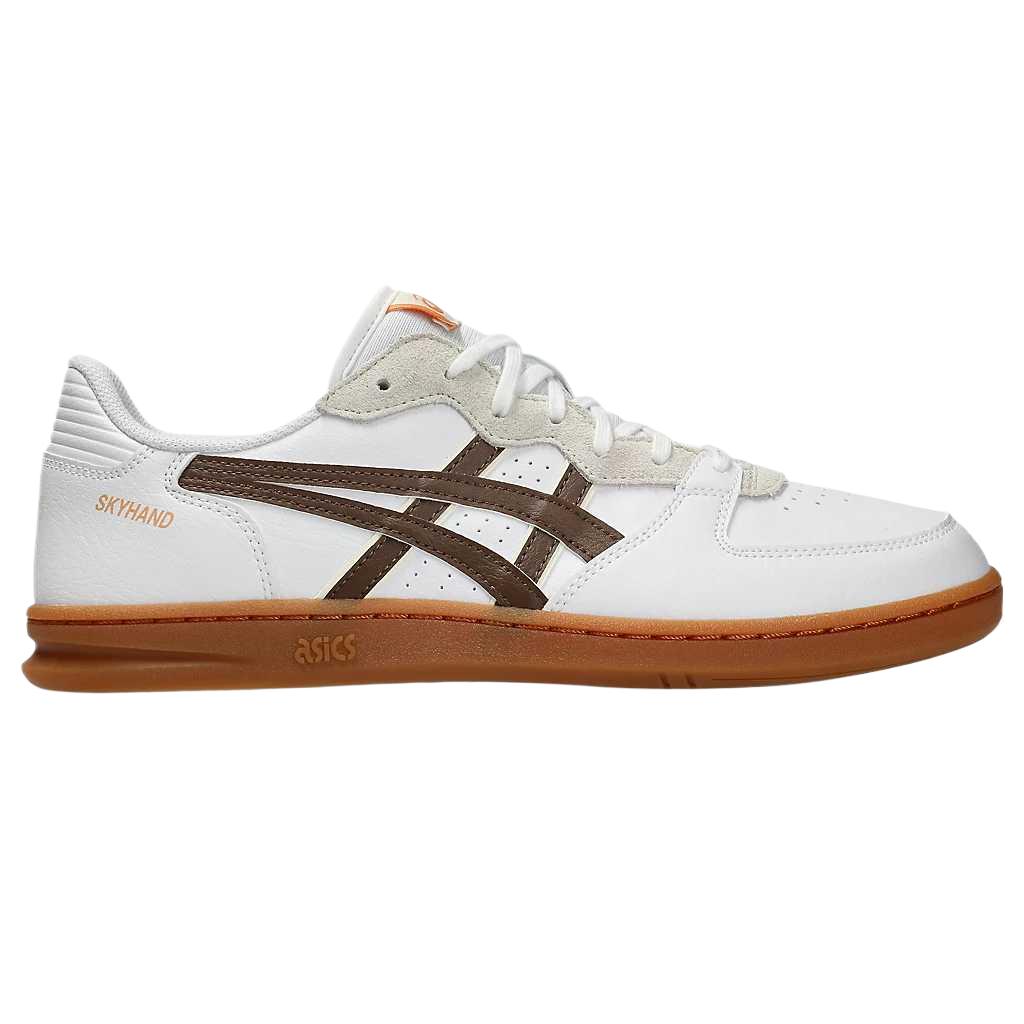 Asics Skyhand Og Synthetic Leather Round Toe Lace-Up Flat Support Cushioning Low-Top Training Shoes Men Sneaker 1203A451-108