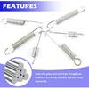 6PCS Motorcycle Kickstand Springs with 3 Size,Steel Kick Stand Spring of Mini Bike Kickstand,Universal Motorcycle Accessories Spring Kit for Bicycle