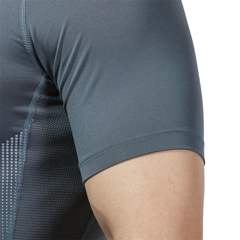 Under Armour HeatGear Vent Kompresní tričko s krátkým rukávem Pánské topy Šedá 1362452-012