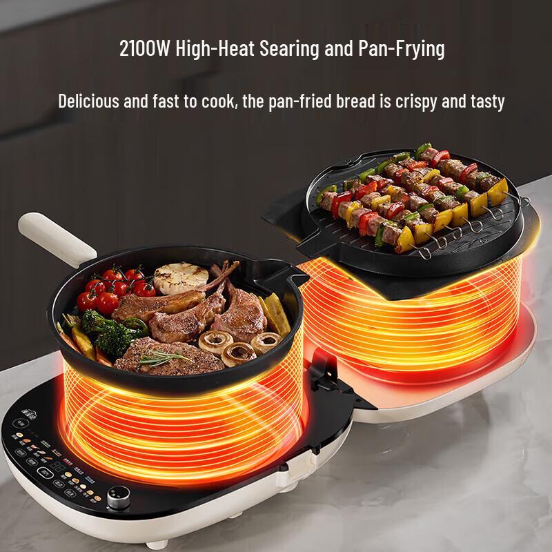 Supor Stoom Pro Elektrische Pannenkoekenmaker & Grillplaat CN-stekker (adapter meegeleverd)