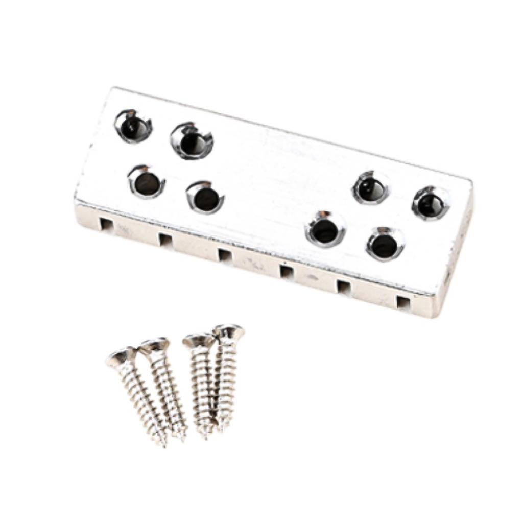 Headless Electric Guitar Nut Parts Adjustable Headless Electric Guitar 6 String Zinc Alloy Lock Locking Nut With Mounting Screws