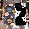 Cute Cat Phone Case For Google Pixel 9 8 7 6 Pro XL 8A 6A 7A 5G Soft Shockproof TPU Black Cover Fundas