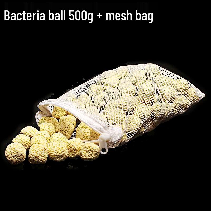 Aquarium Filter Media: Ceramic Rings, Activated Carbon, Volcanic Rock, Bacteria House - Ten-in-One Purifying Filtration Material with Free Bag