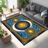 Celestial Sun and Moon Area Rugs Anti-Slip Rug Machine Washable Carpets for Home Living Room Bedroom Bathroom Decor Floor Mat
