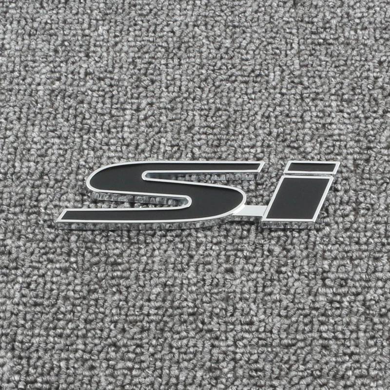 3D Metal Car Front Grill Emblem Rear Trunk Badge Sticker Si Logo Car Accessories