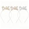 Bridal Headwear Wedding Headband Female, Alphabet Rhinestones Party Headwear Crown Jewelry