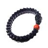 Prachtig Gesneden Jade Draak Armband: Natuurlijke Hetian Groene & Zwarte Schapenvet Jade met Inkt Jade Accenten