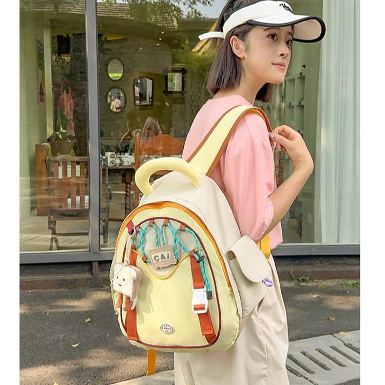 School bag girl cute new backpack high school student school bag large capacity student computer backpack high value