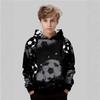 Autumn Football Car Pattern 3D Printed Top Fashionable Casual Long Sleeved Children's Boy Hoodies Javascript: