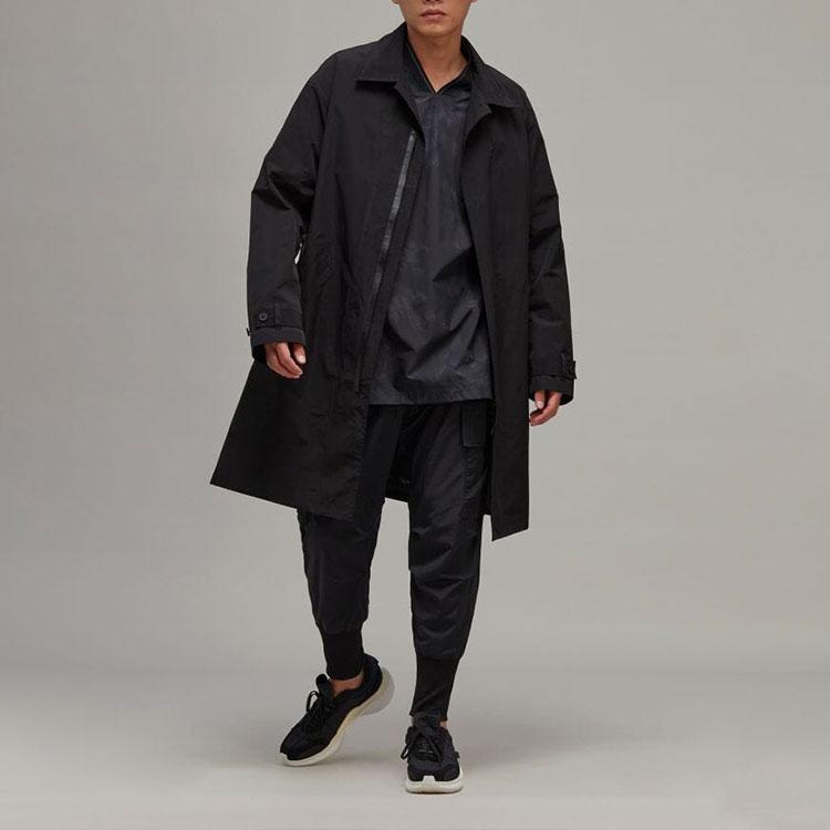 Y-3 FW22 Loose Fit Letter Digital Logo Embroidered Straight Cut Short Sleeve T-Shirt Men Tops Black HN1975