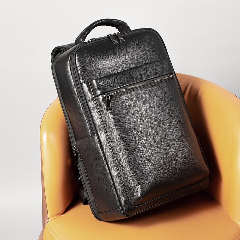 Real Cowhide Men s Backpack Business Fashion Simple Large Capacity Top Layer Bag Trend