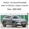 Sunshade For BYD Seal U Sealion 6 Song Plus DMI EV 2020~2025 Sunroof Electrostatic Adsorption Visors Sun Protection Accessories