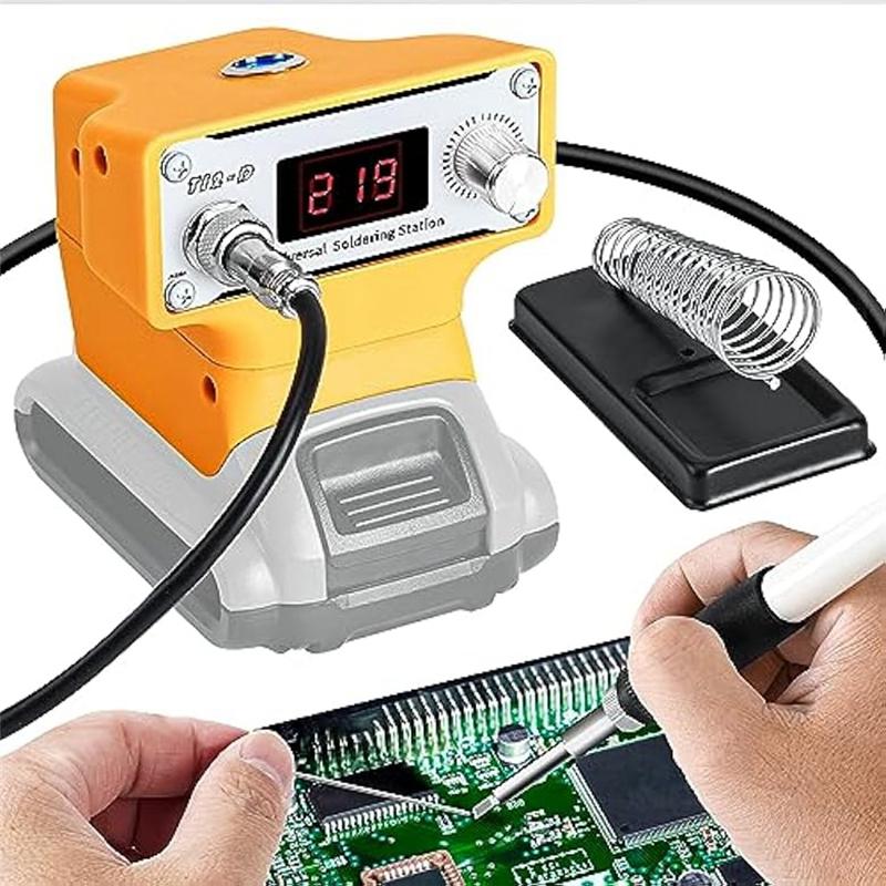 A44Z-Cordless Soldering Iron Station For 20V Battery,Battery Powered Digital Soldering Iron With T12 Tip