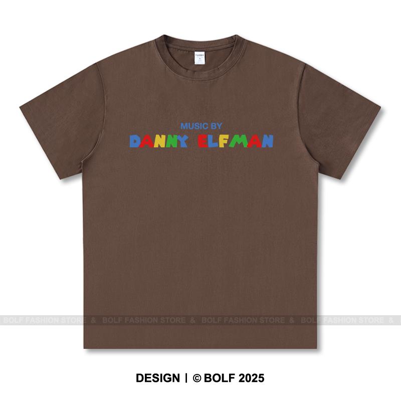 Women's Music By Danny Elfman Printed T-Shirt 100% Cotton Oversized Graphic Tees for Men Summer Tops Film Score Streetwear