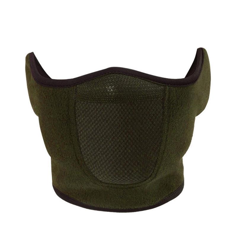 Winter Ski Face Mask Windproof Biking Face Cover Cold Weather Breathable Fleece Half Mask For Cycling and Commuting