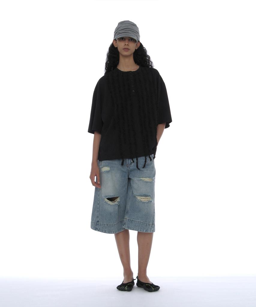PARTIMENTO WOMEN Luched Drape Hat_Melange