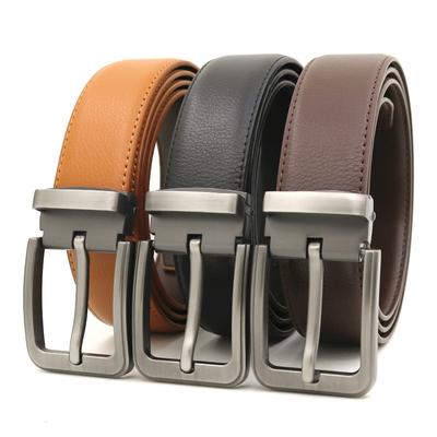 Men's Belt Buckle Luxury Brand Male Waist Cowskin Casual Business Belts for Jeans Accessories High Quality Genuine Leather