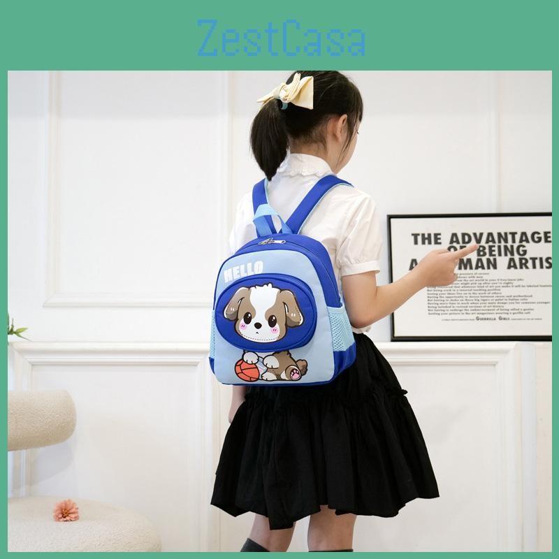 Dog Cartoon Adorable Backpack For Kids In Pink Green Orange Blue And Yellow Colors
